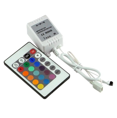 24 Schlüsselinfrarot-LED-Streifen-Licht-Kontrolleur Dimmer RGB